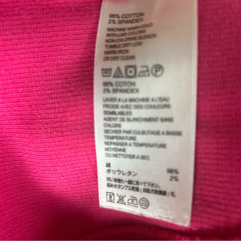 Tommy Bahama 1/2 Zip Cotton Sweater Pink Long Sleeve Pullover Women’s M Preppy - Picture 9 of 10